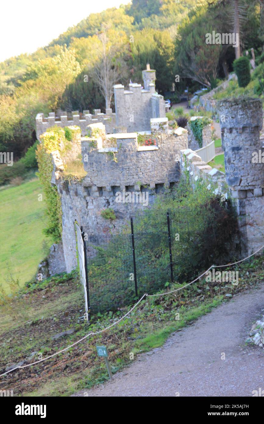 Castello di Gwrych in Galles Foto Stock