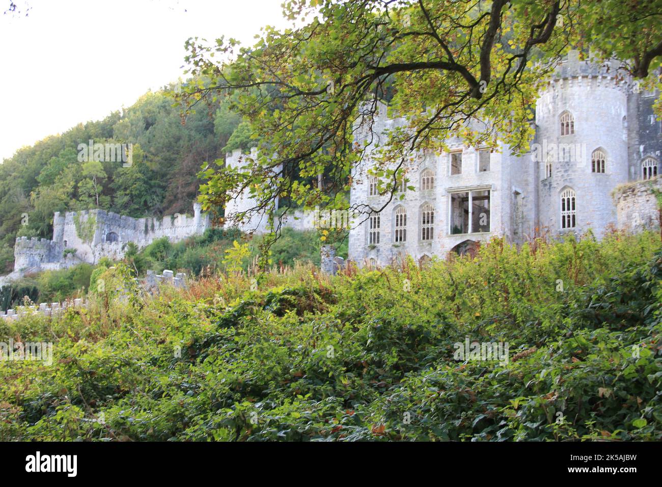 Castello di Gwrych in Galles Foto Stock