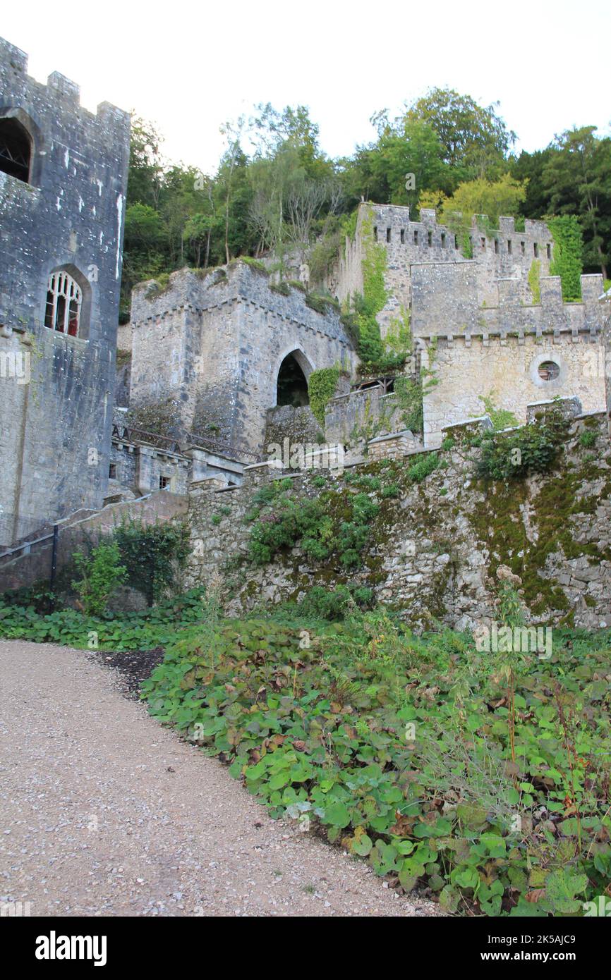 Castello di Gwrych in Galles Foto Stock