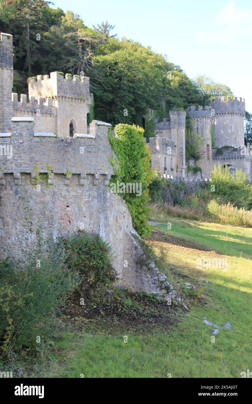 Castello di Gwrych in Galles Foto Stock