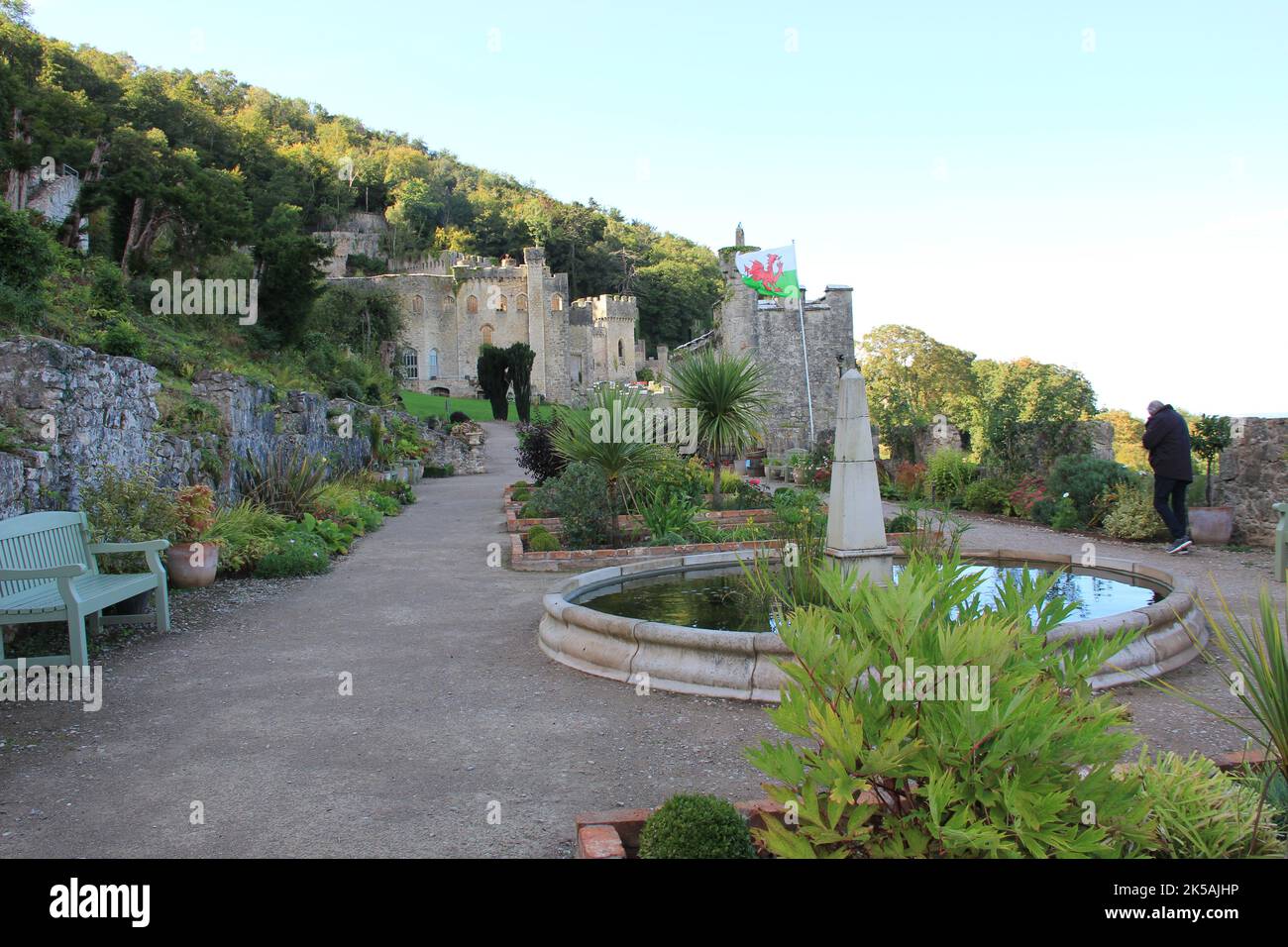 Castello di Gwrych in Galles Foto Stock