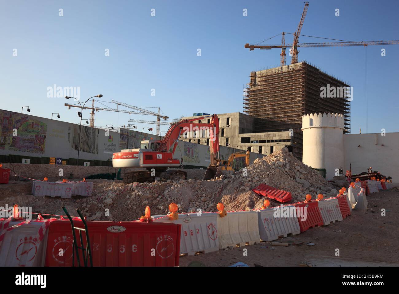 Altstadt von Doha, Baustelle, Qatar, Katar Foto Stock
