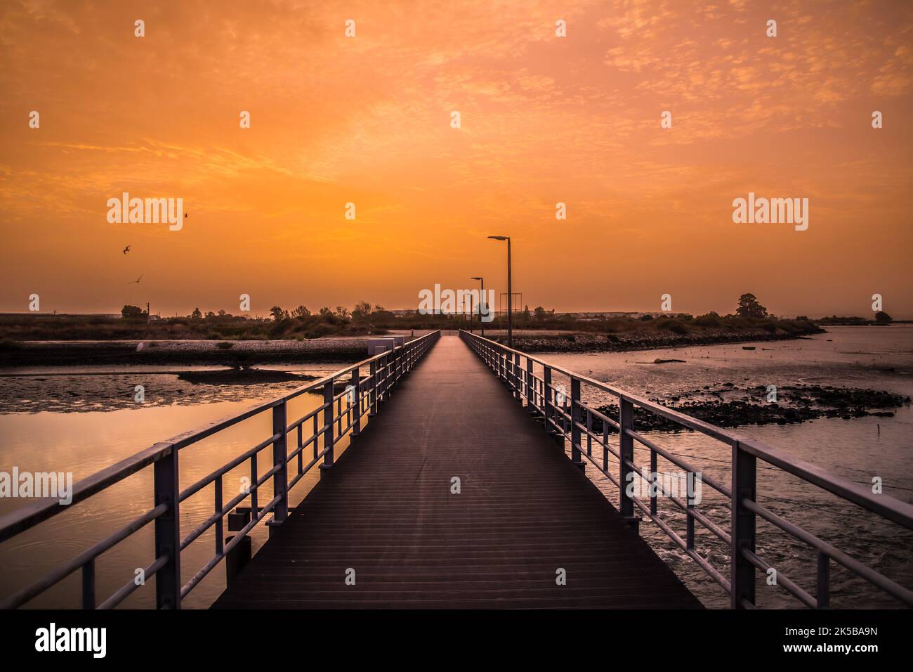 Bridge al tramonto Foto Stock