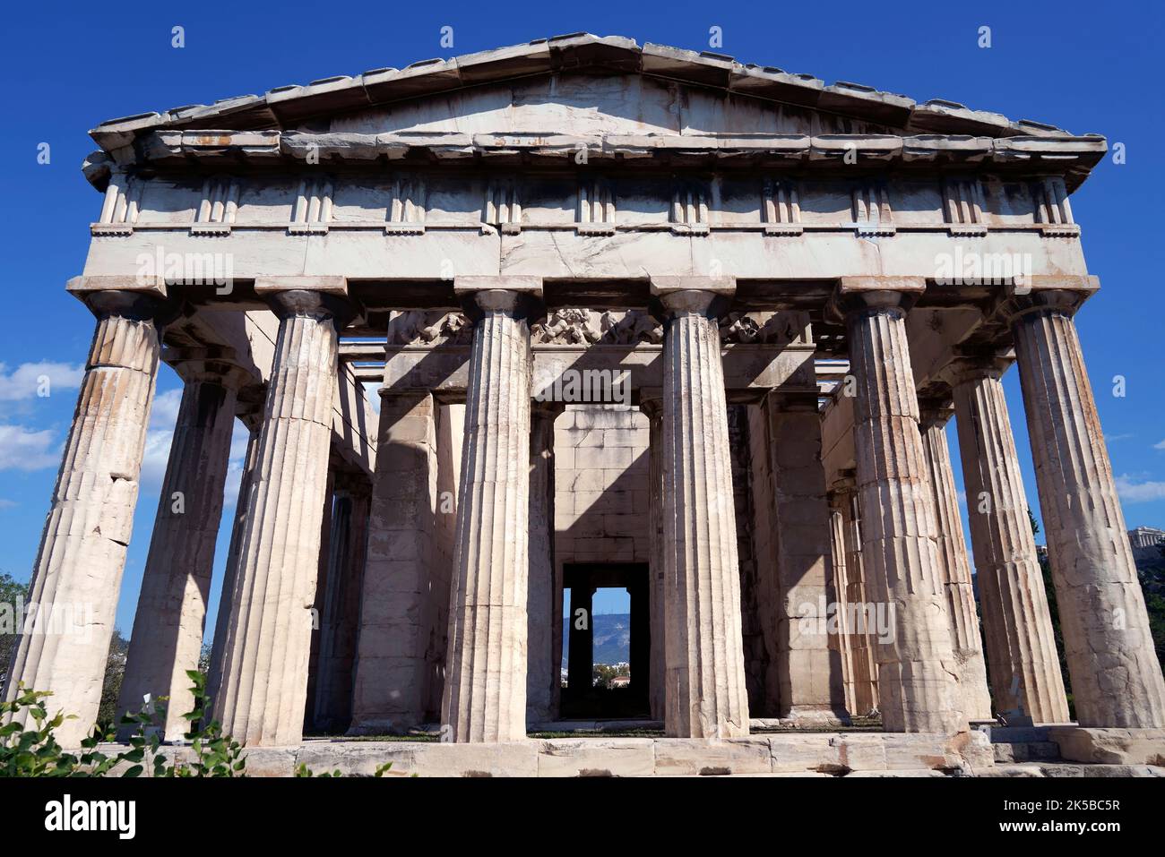 Il Tempio di Efesto nel mercato antico di Atene, Grecia Foto Stock