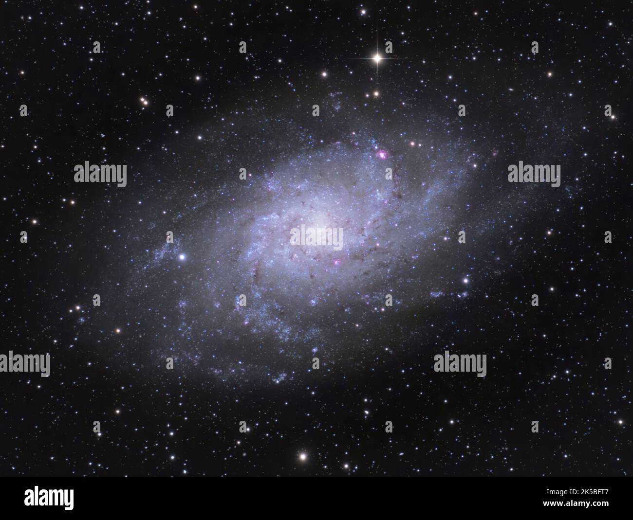 La Galassia del Triangolo (NGC 598) nella costellazione del Triangolo. Fotografato dal Regno Unito Foto Stock