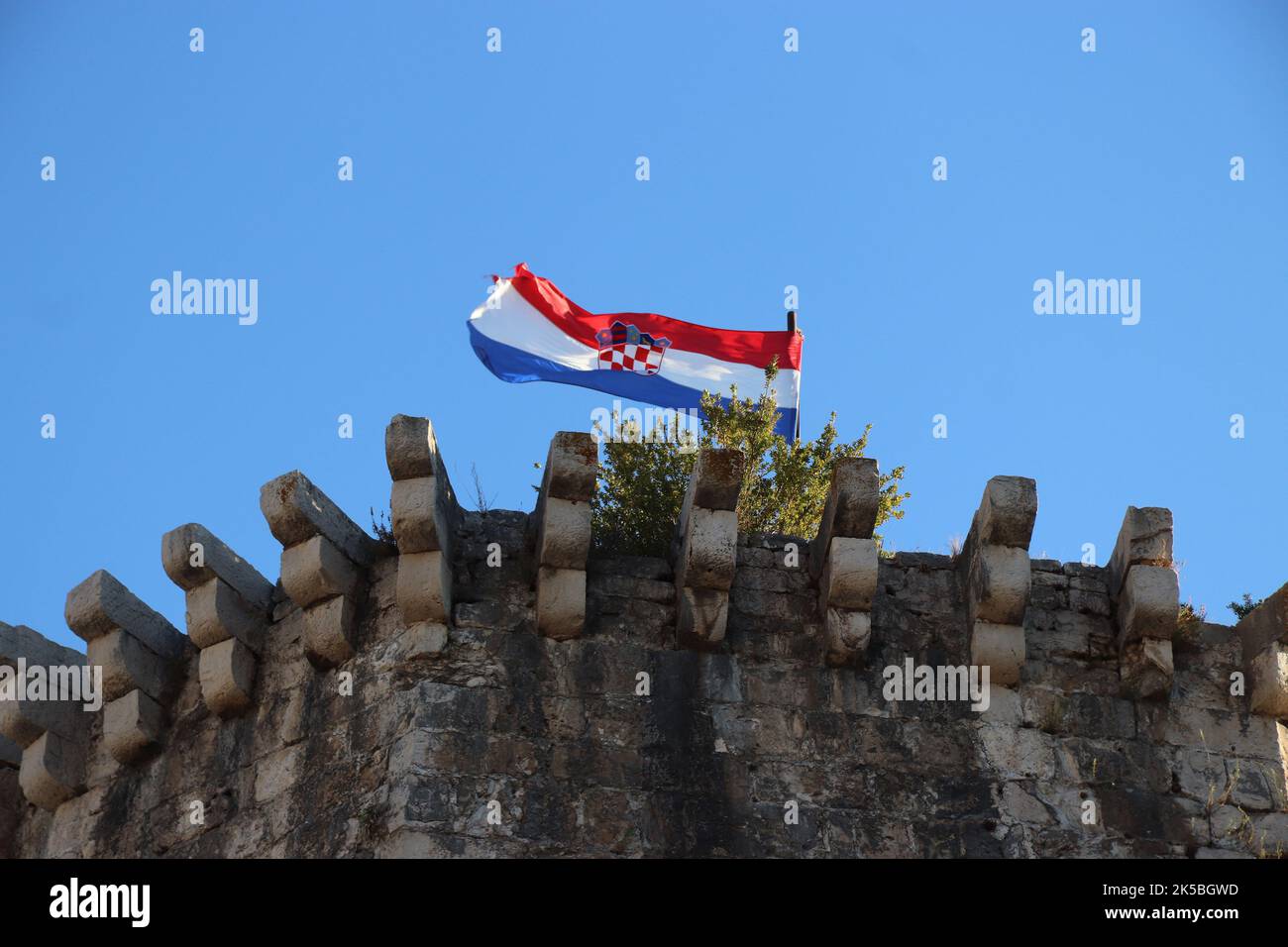 Bandiera della Croazia Foto Stock