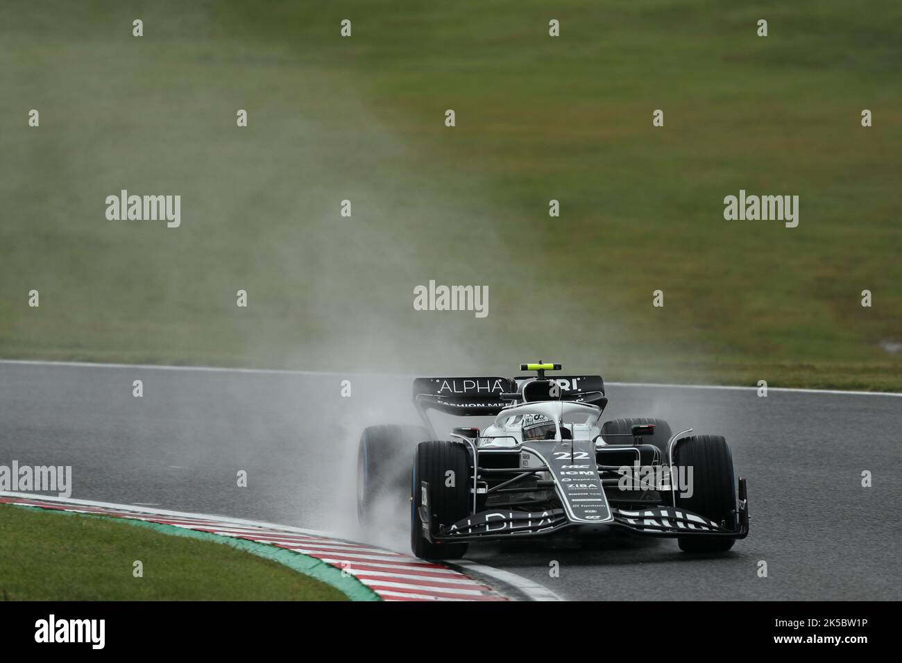 7th ottobre 2022; circuito di Suzuka, Ino, Città di Suzuka, Prefettura di mie, Giappone: Gran Premio FIA F1 del Giappone, giornata delle prove libere; Scuderia AlphaTauri, Yuki Tsunoda Foto Stock