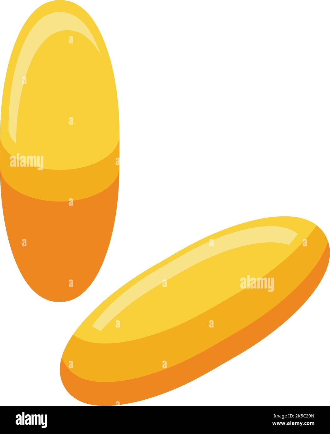 Vettore isometrico della capsula di collagene Icon. Molecola della pelle. Età cellulare Illustrazione Vettoriale