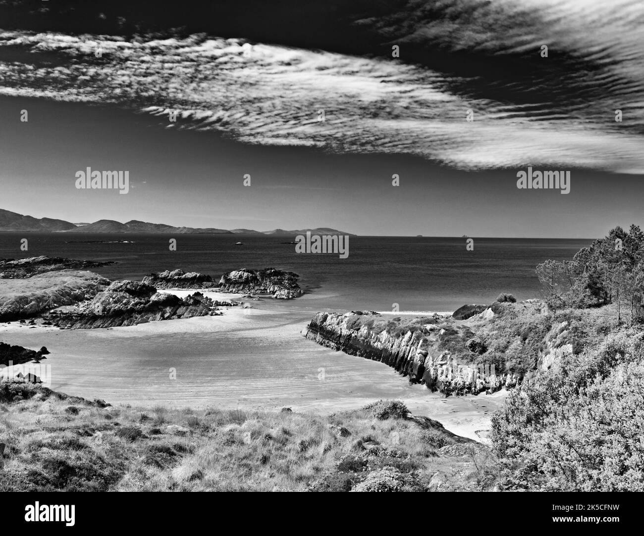 Europa, Europa occidentale, Irlanda, Repubblica d'Irlanda, Contea di Kerry, Anello di Kerry, Kenmare River Intertidal Bay Foto Stock Europa, Europa occidentale, Irlanda, Repubblica d'Irlanda, Contea di Kerry, Anello di Kerry, Kenmare River Intertidal Bay Foto Stock