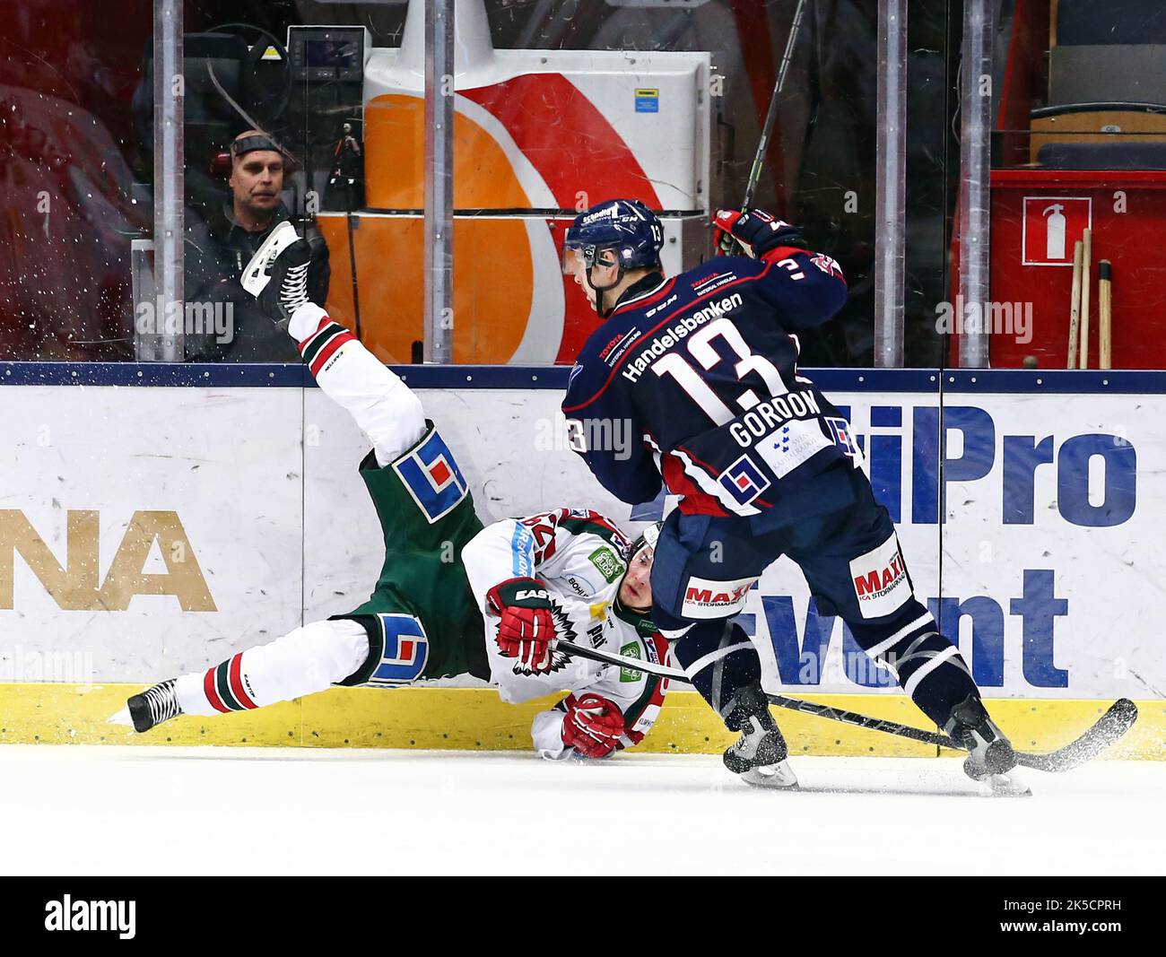 Linköping HC vs. Frölunda Indians (Frölunda Hockey Club), Svedese Hockey League, nell'arena di Saab, Linköping, Svezia. Nella foto: Andrew Gordon, Linköping HC. Foto Stock