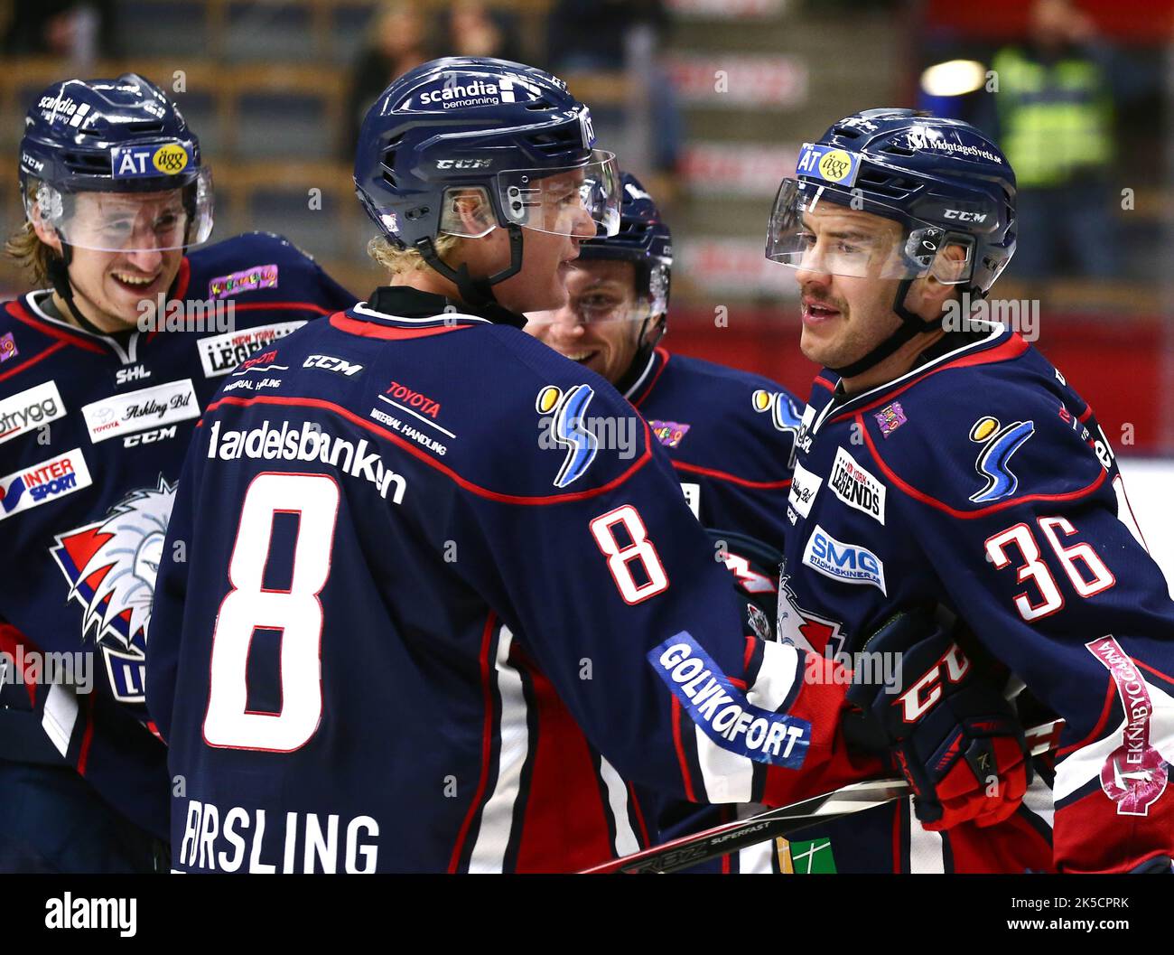 Linköping HC vs. Frölunda Indians (Frölunda Hockey Club), Svedese Hockey League, nell'arena di Saab, Linköping, Svezia. Nella foto: No. 36 Niklas Fogström, Linköping HC. Foto Stock