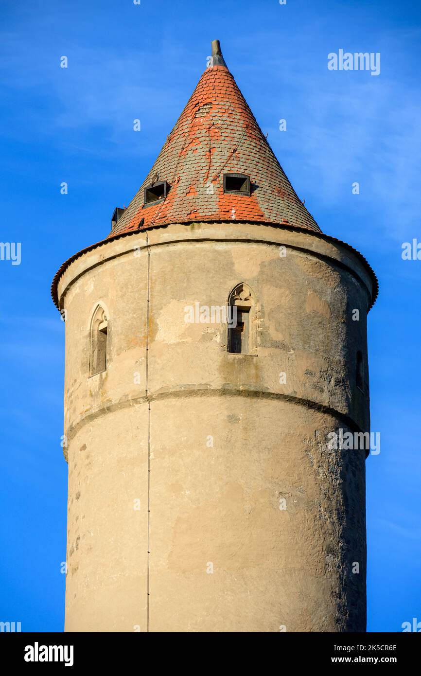 Germania, Baviera, Dinkelsbühl, la "Torre Verde". Foto Stock