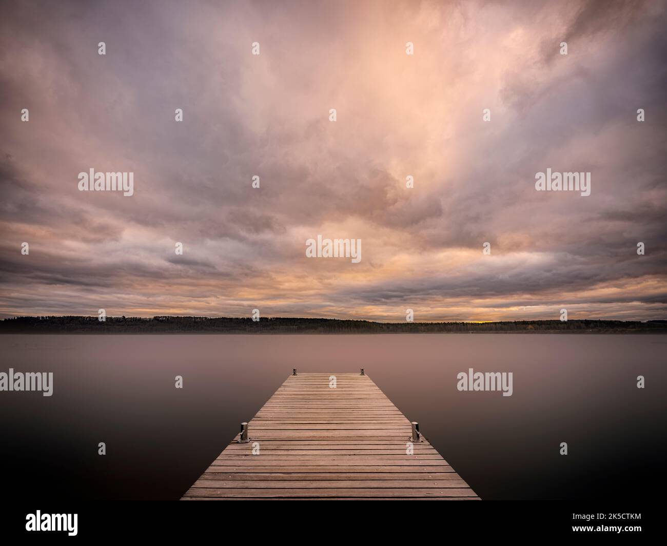 Ponte pedonale al Brombachsee Foto Stock