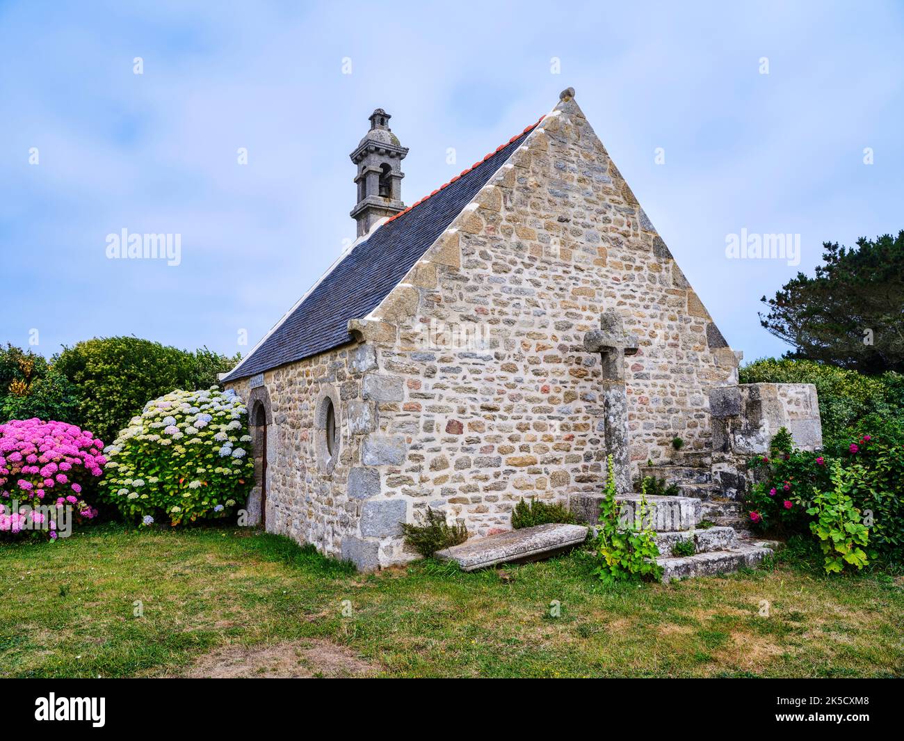 Chapelle Saint-Michel a Plouguerneau, Bretagna, Francia Foto Stock