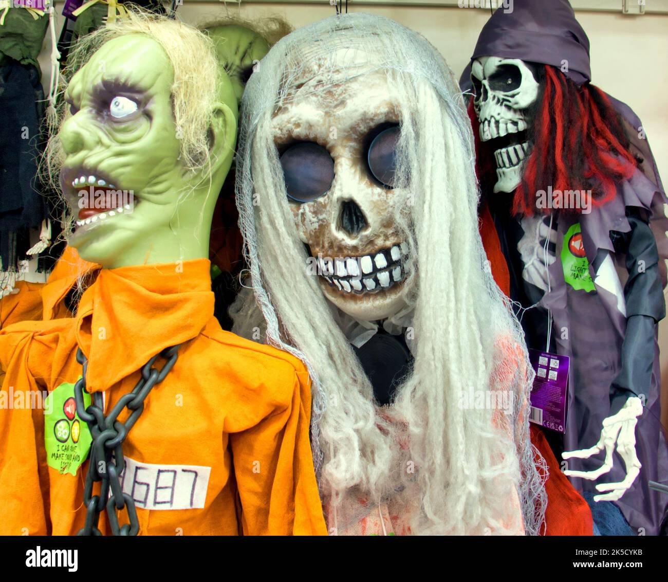 Decorazione e costume di Halloween Foto Stock