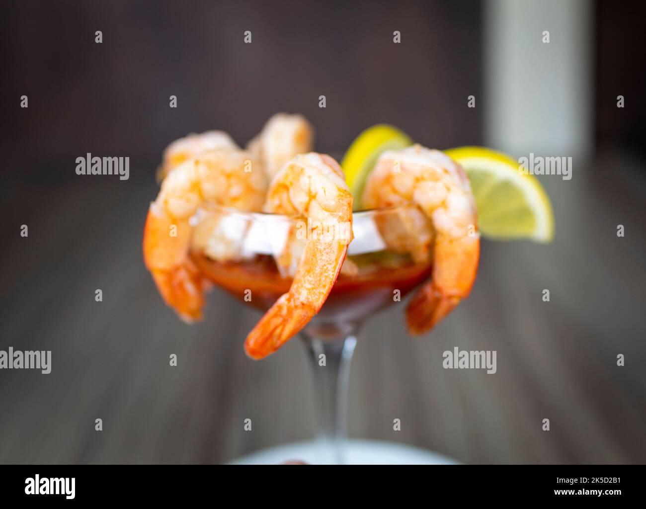 Cocktail di gamberetti Foto Stock