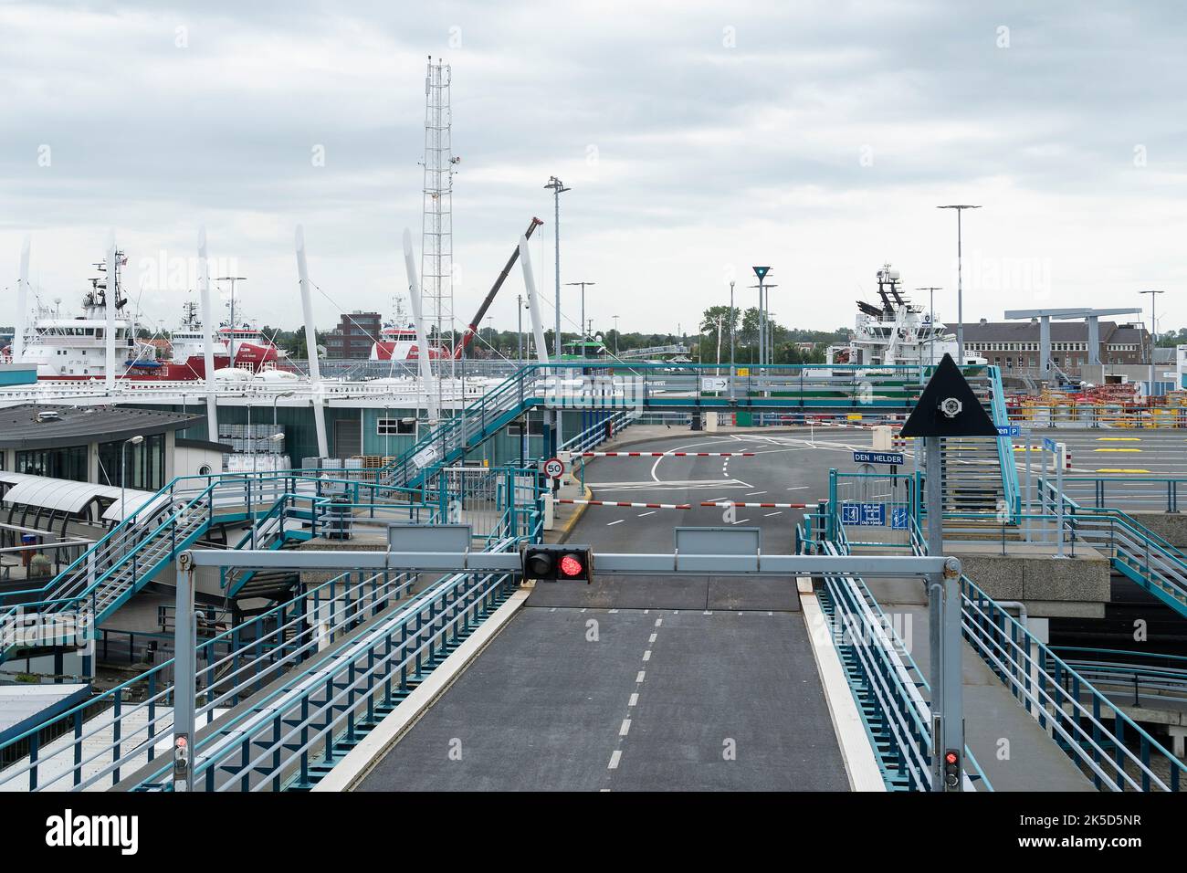 Paesi Bassi, Den Helder, terminal traghetti, traghetto Den Helder - Texel Foto Stock