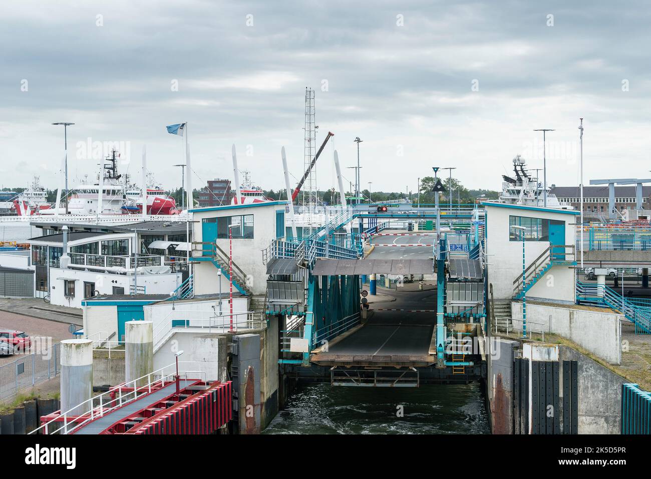 Paesi Bassi, Den Helder, terminal traghetti, traghetto Den Helder - Texel Foto Stock