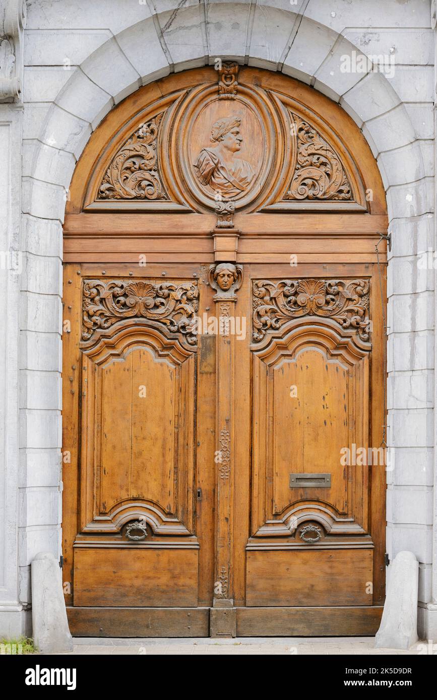 Vecchia porta d'ingresso, Gand, Fiandre Orientali, Fiandre, Belgio Foto Stock
