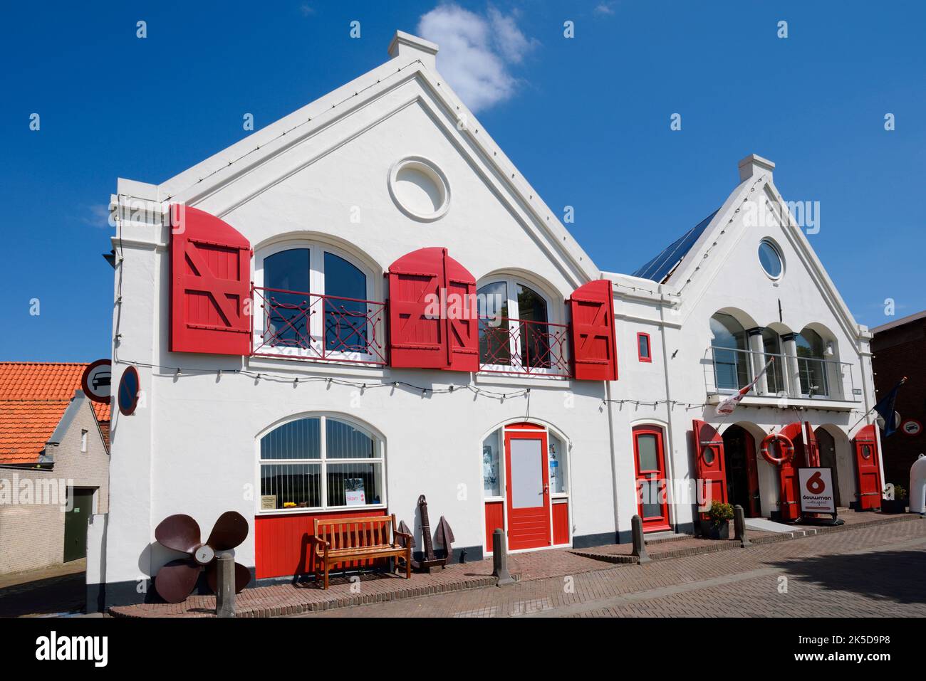 Case, Zierikzee, Schouwen-Duiveland, Zeeland, Paesi Bassi Foto Stock