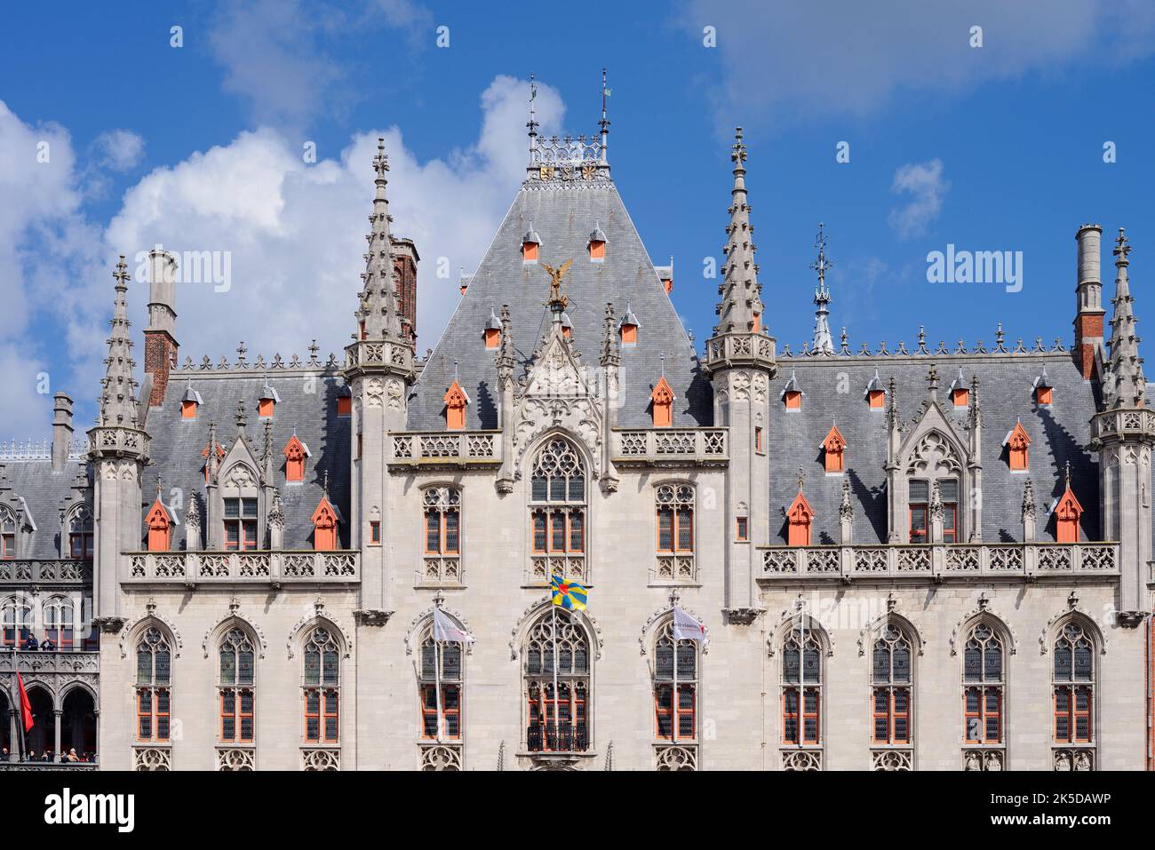 Corte Provinciale, Corte Provinciale, Grote Markt, Bruges, Fiandre Occidentali, Fiandre, Belgio Foto Stock