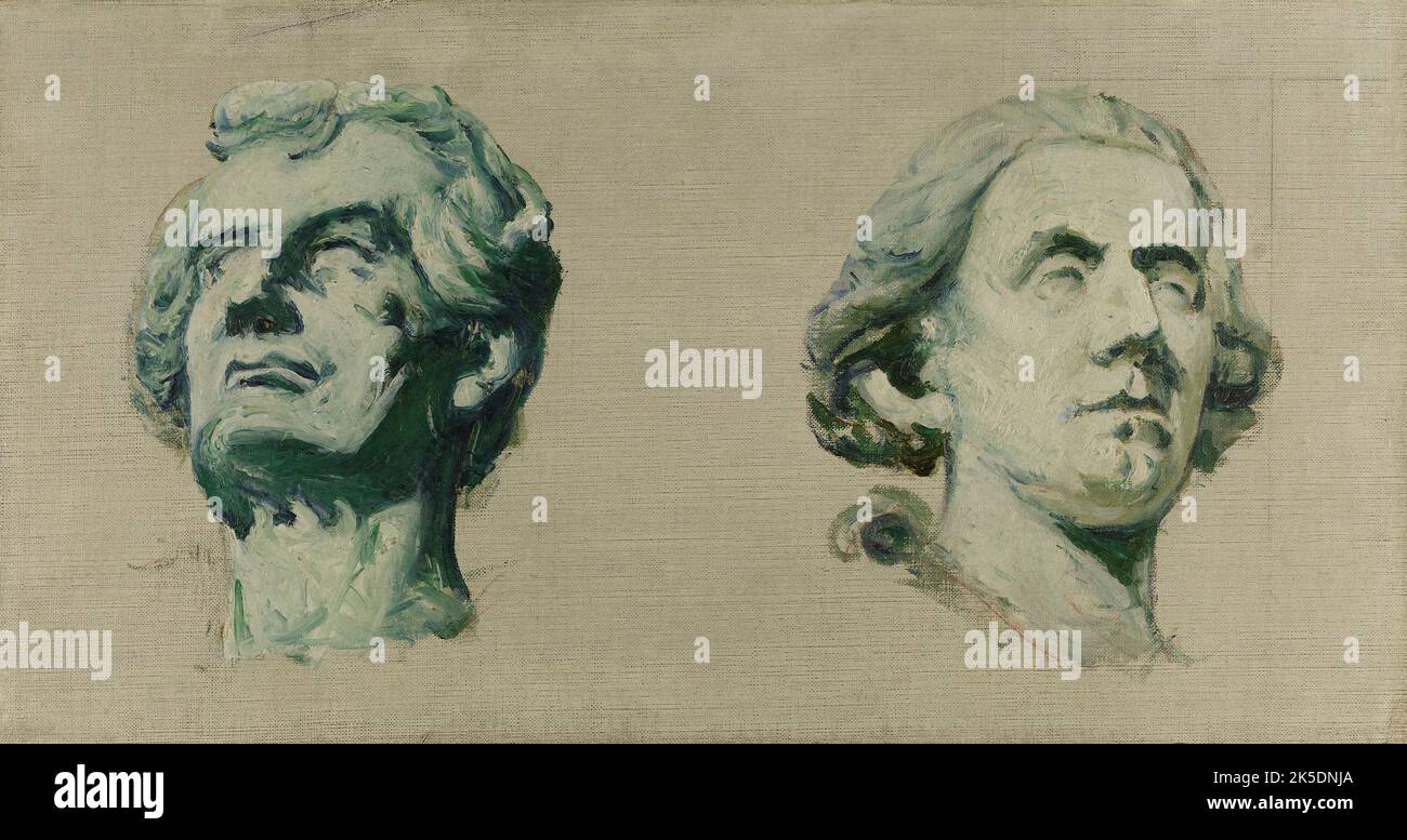 Esquisse pour le salon des Sciences de l'H&#XF4;tel de Ville de Paris : Amp&#xe8;re - Arago, 1890. Schizzo per il Salone della Scienza del Municipio di Parigi. Andr&#xe9; Amp&#xe8;re (1775-1836), matematico e fisico, e Fran&#xe7;ois Arago (1786-1853), fisico. Foto Stock