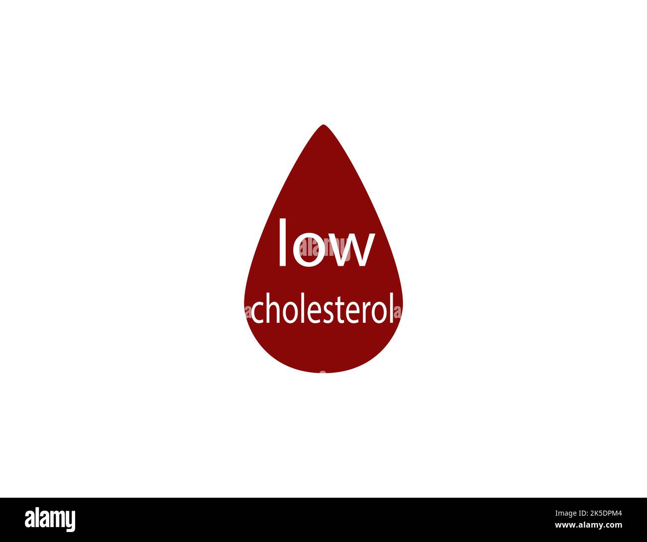Sangue, icona di colesterolo basso. Illustrazione vettoriale. Illustrazione Vettoriale
