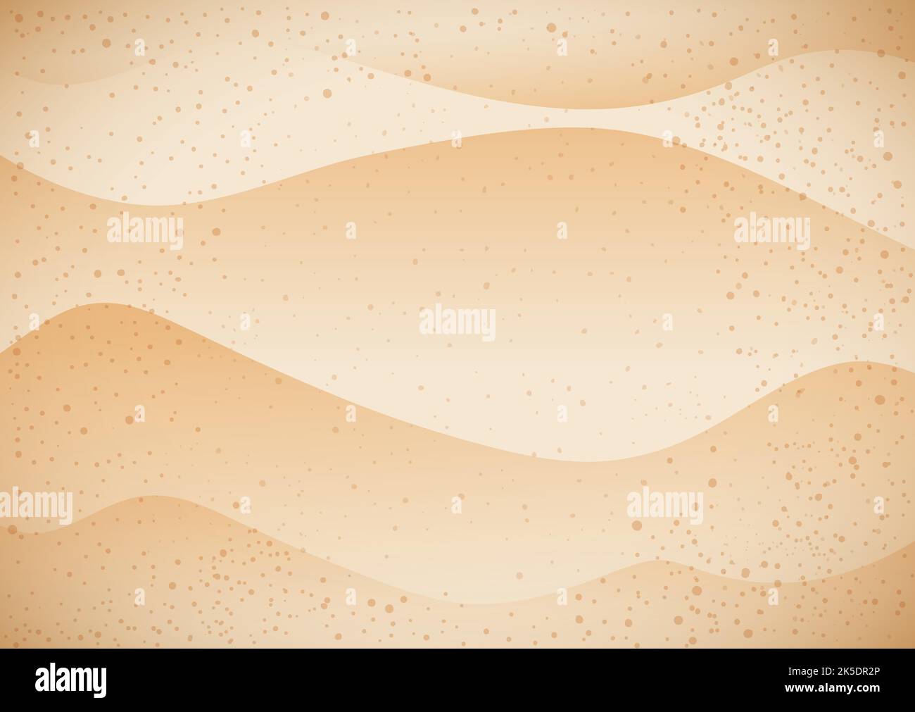 Disegno astratto del modello con le onde come le dune ed il modello macchiato come la sabbia. Illustrazione Vettoriale