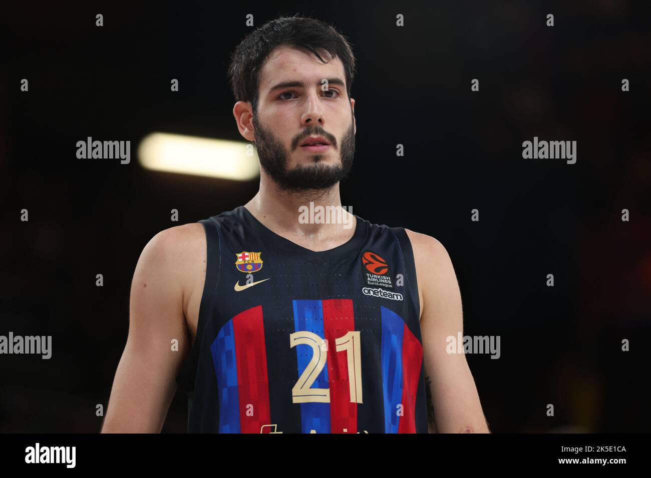 Barcellona, Spagna. 07th Ott 2022. Alex Abrines del FC Barcelona durante la partita Eurolega della Turkish Airlines tra il FC Barcelona e l'Olympiacos Piraeus al Palau Blaugrana di Barcellona, Spagna. Credit: DAX Images/Alamy Live News Foto Stock