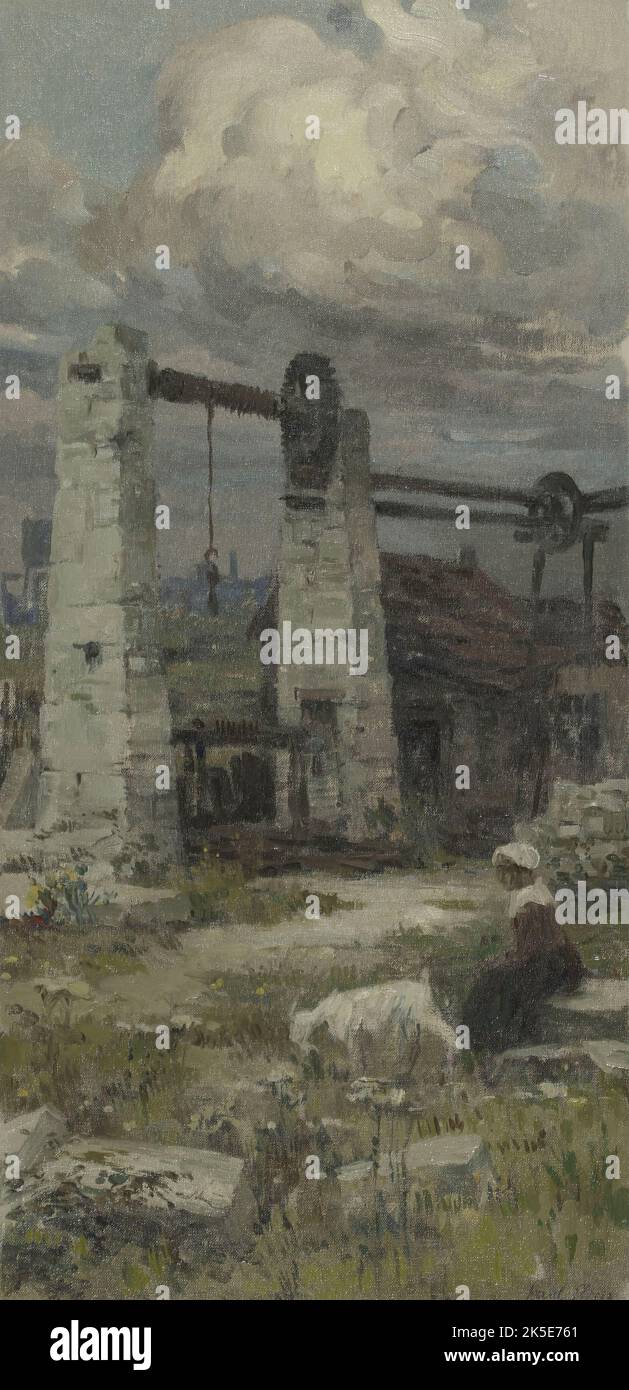 Esquisse pour la mairie de Bagneux : les anciennes carri&#xe8;res de Bagneux, c.1907. Foto Stock