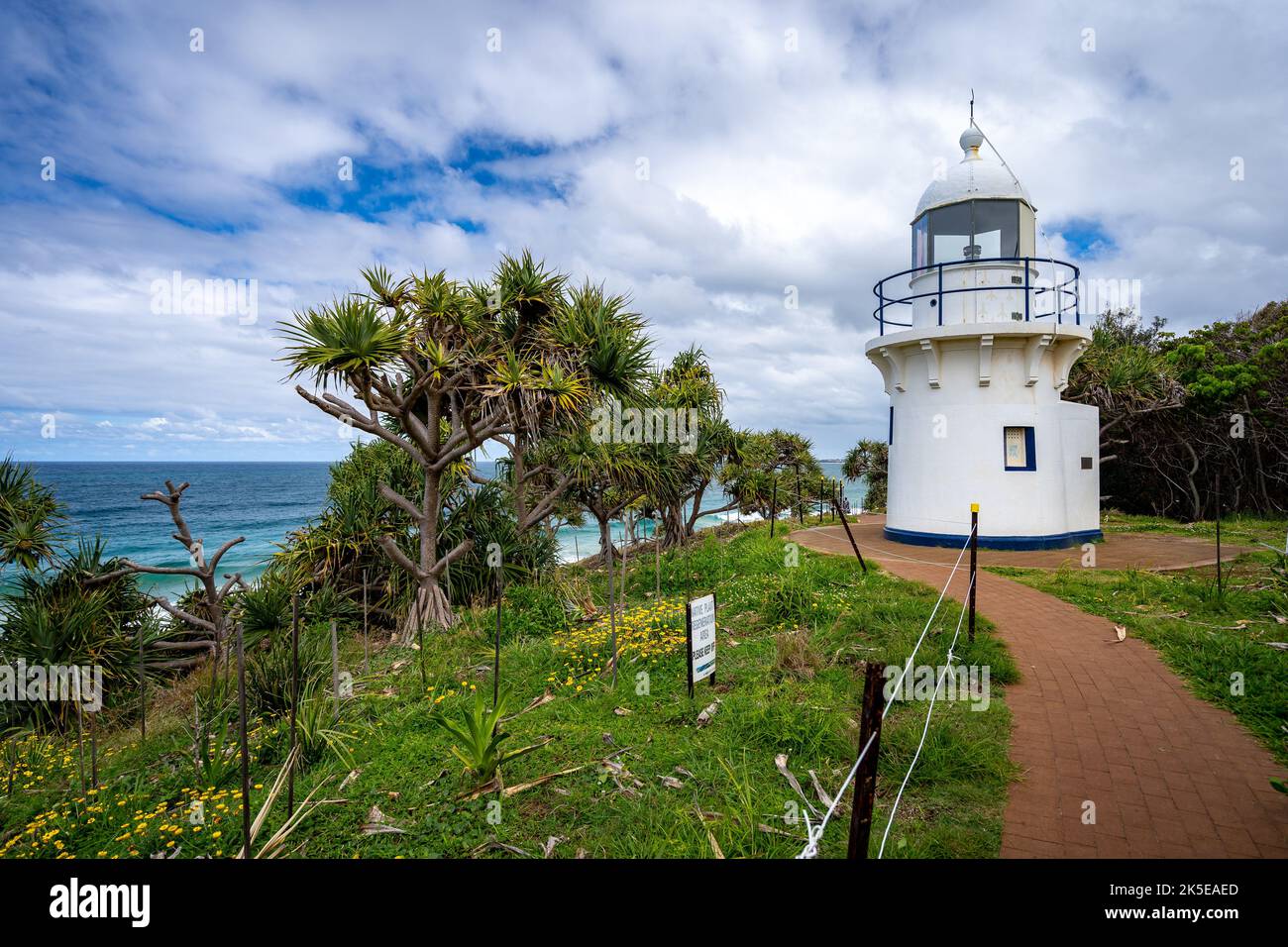 Faro di Fingal Head costruito nel 1872 Foto Stock