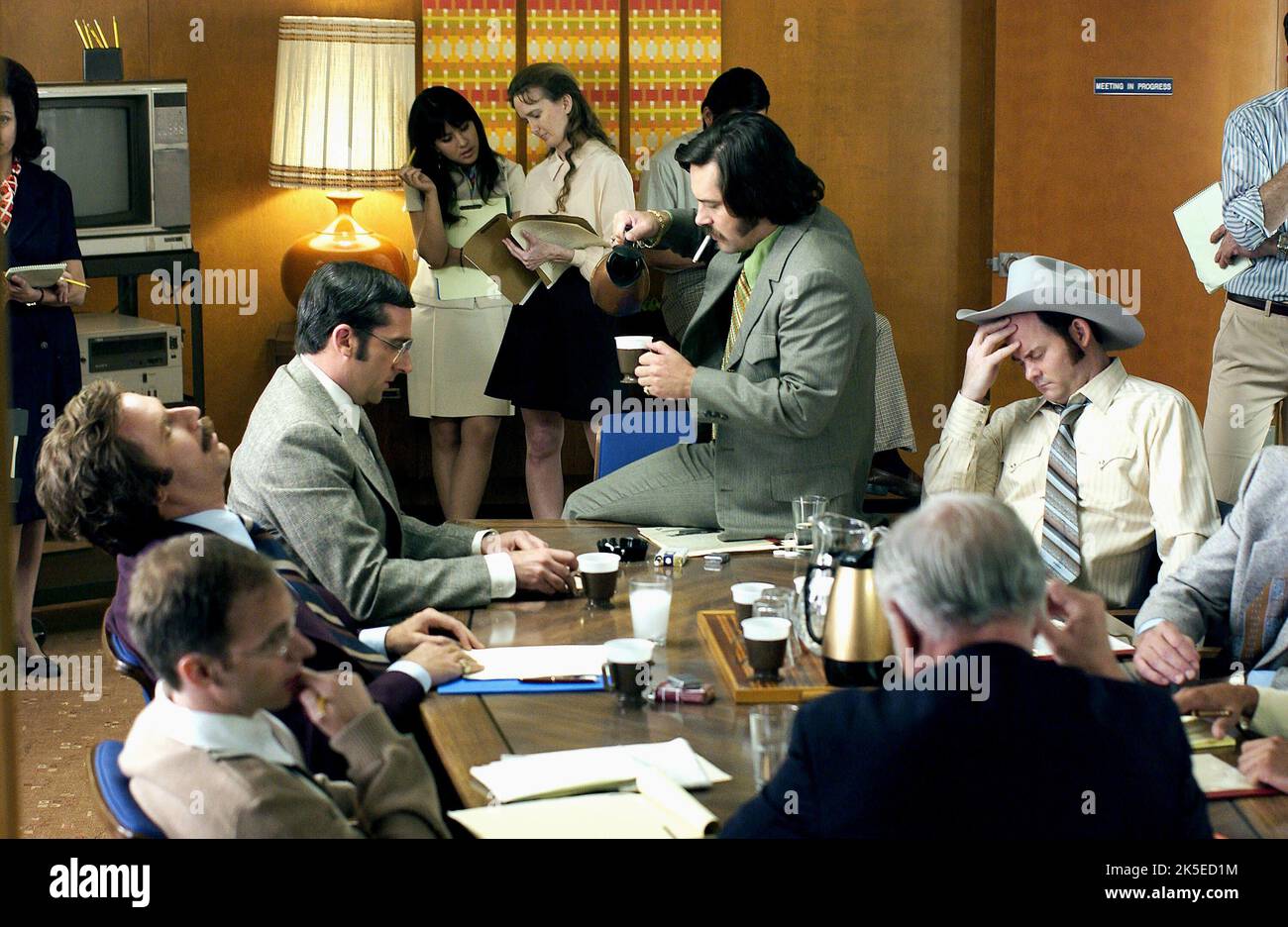 FERRELL,CARELL,RUDD,KOECHNER, ANCHORMAN: LA LEGGENDA DI RON BORGOGNA, 2004 Foto Stock