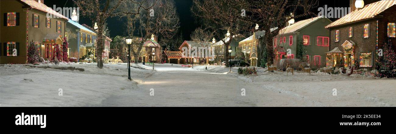 NEVE COPERTA SCENA FESTIVE STREET, NATALE CON IL KRANKS, 2004 Foto Stock
