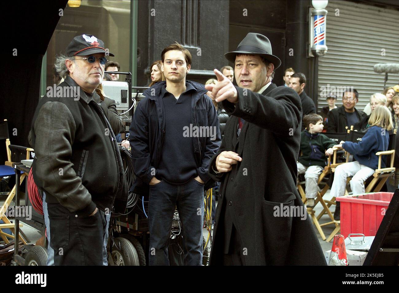 AVI ARAD, Tobey Maguire, Sam Raimi, SPIDER-MAN 2, 2004 Foto Stock