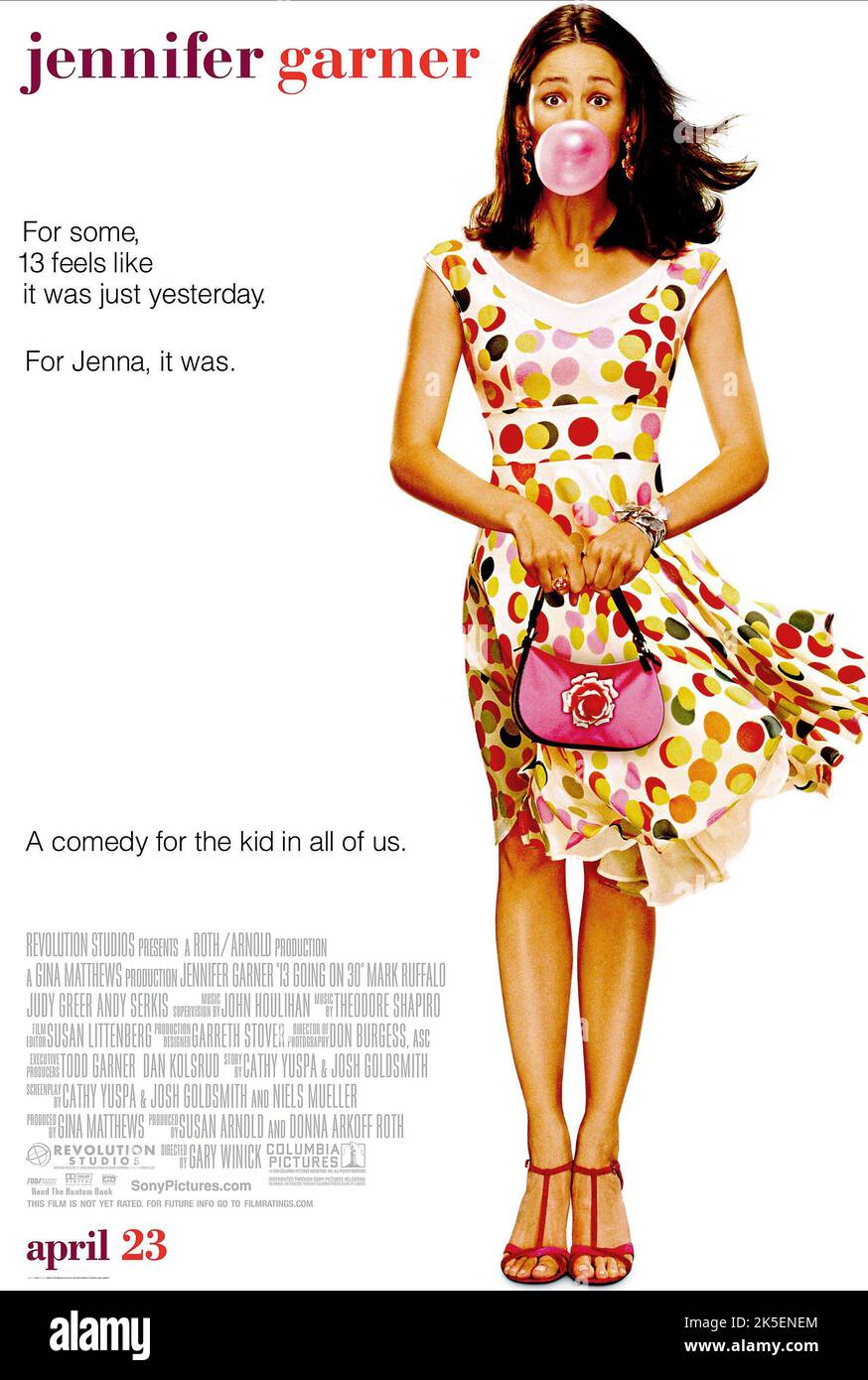 POSTER DI JENNIFER GARNER, 13 IN CORSO 30, 2004 Foto Stock