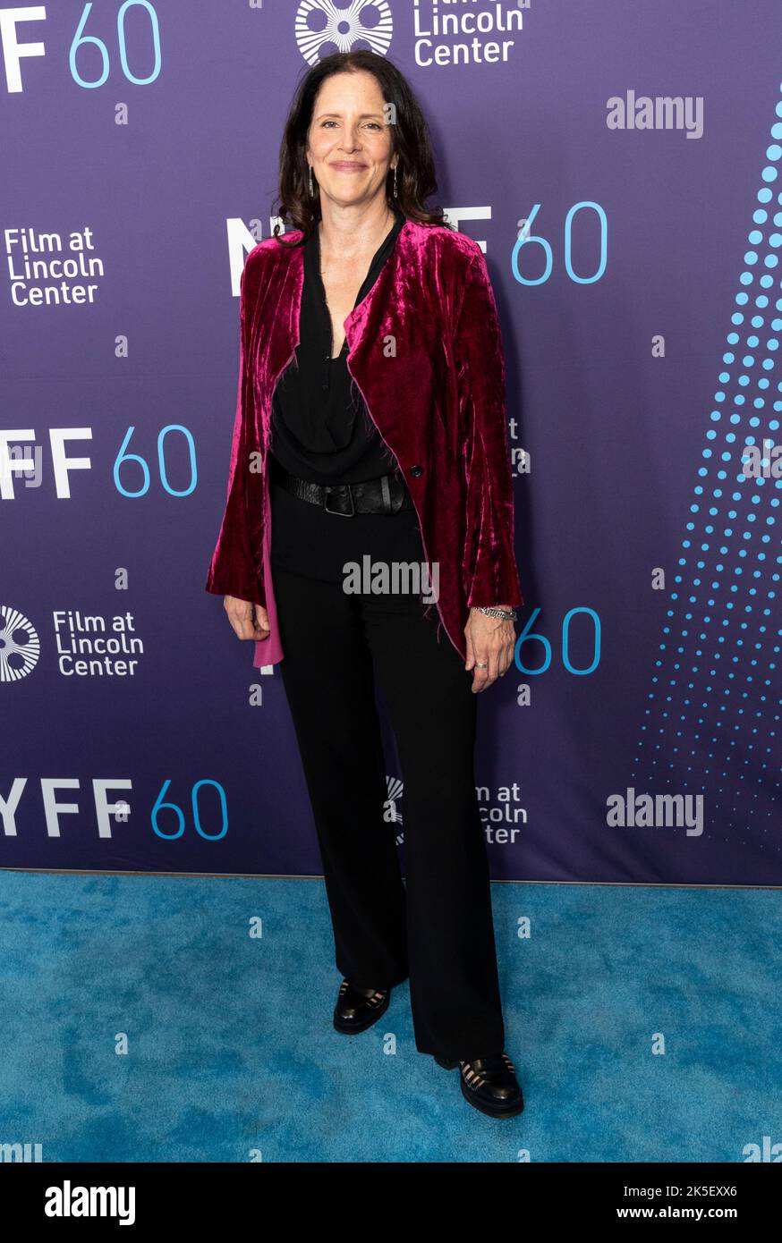La regista Laura Poitras partecipa alla presentazione di All the Beauty and the Bloodshed durante il 60th New York Film Festival ad Alice Tully Hall il 7 ottobre 2022 Foto Stock