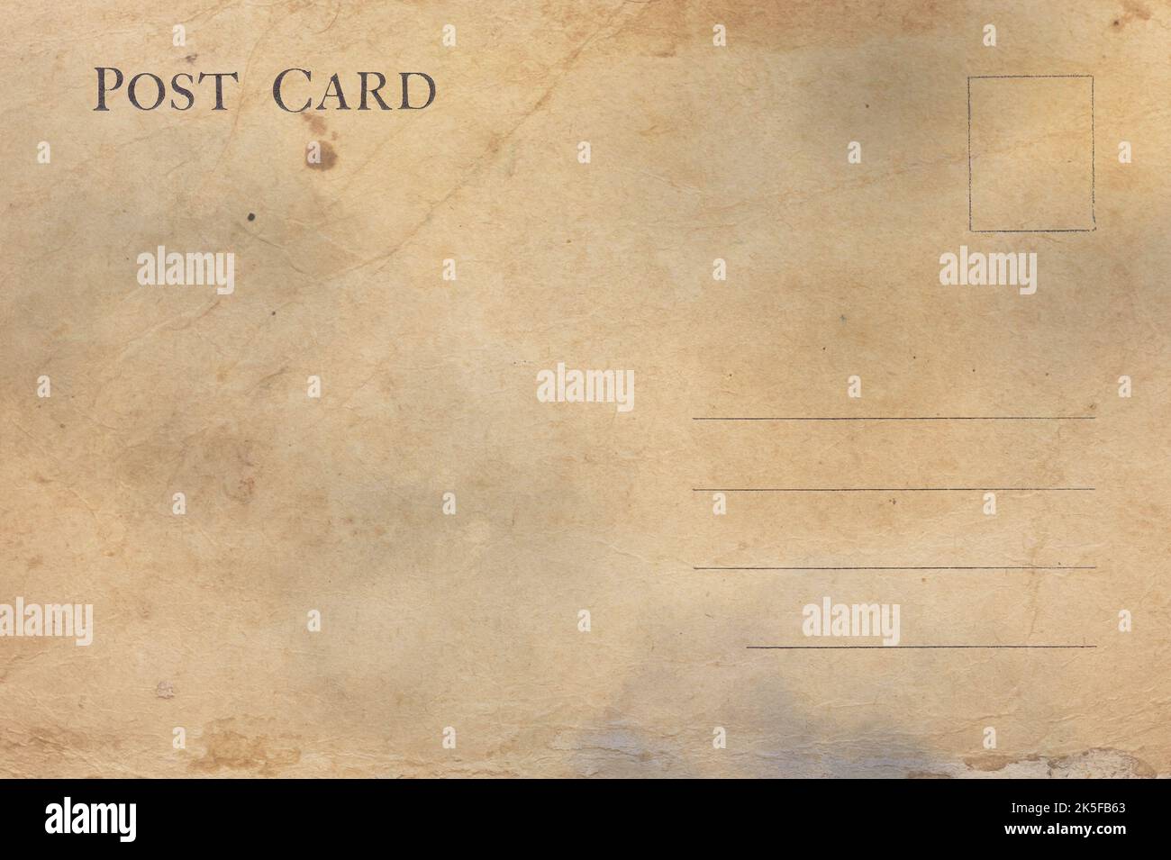 Retro della posta aerea cartolina vuota. Foto Stock