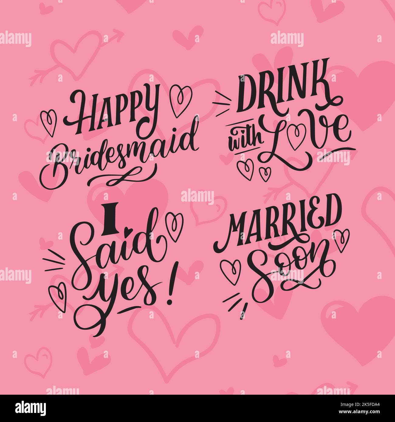 Salvare la data matrimonio impegno festa annuncio cartolina modello illustrazione vettore Illustrazione Vettoriale