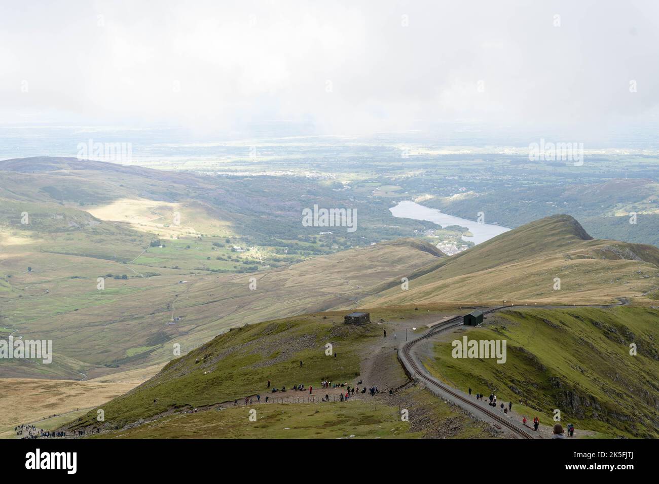 Snowdon/Yr Wyddfa, Eryri/Snowdonia National Park, Galles, Regno Unito Foto Stock