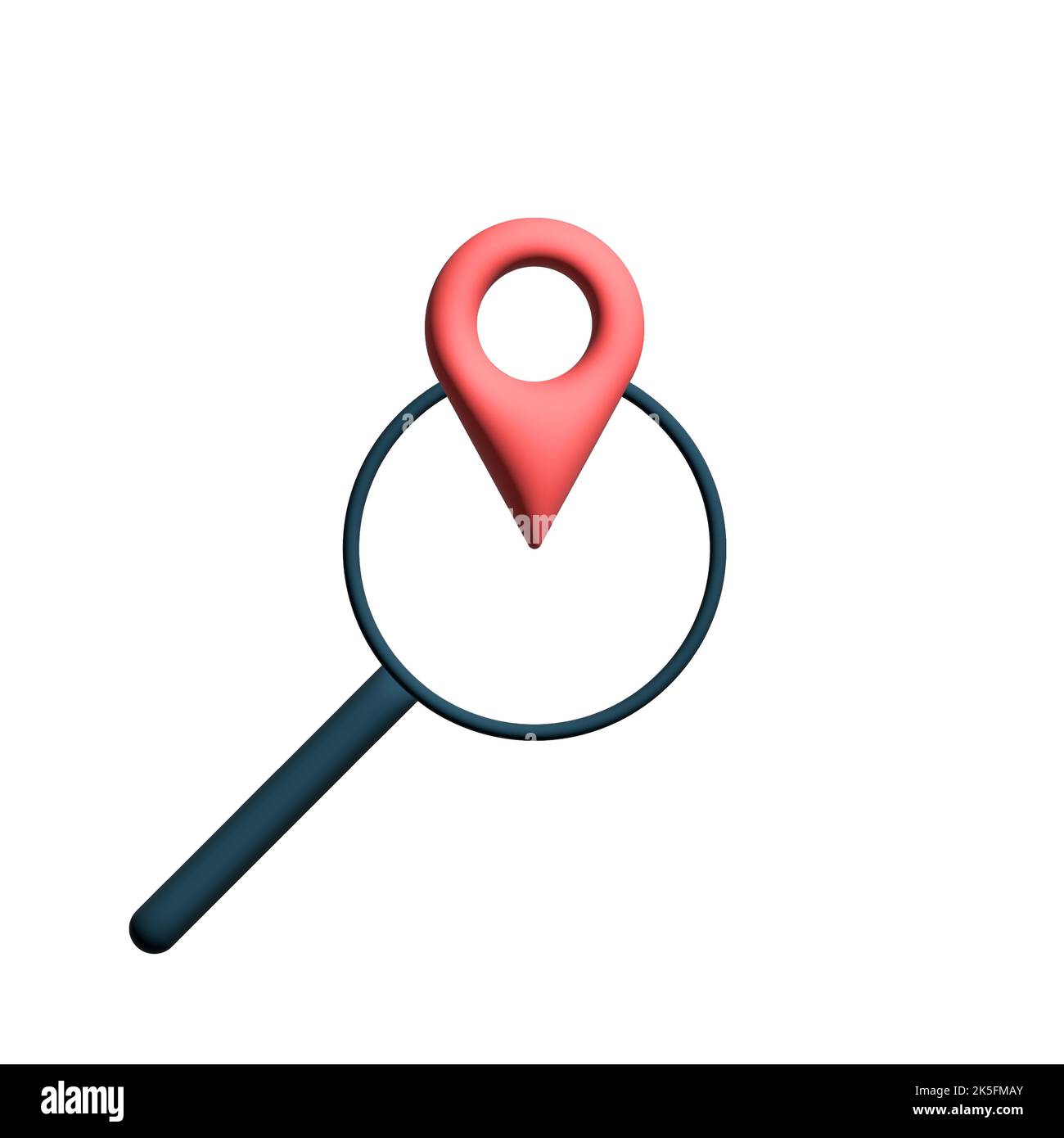 La mano punta su una posizione punteggiata. Il concetto di geodesia. Monitoraggio online. Illustrazione Vettoriale