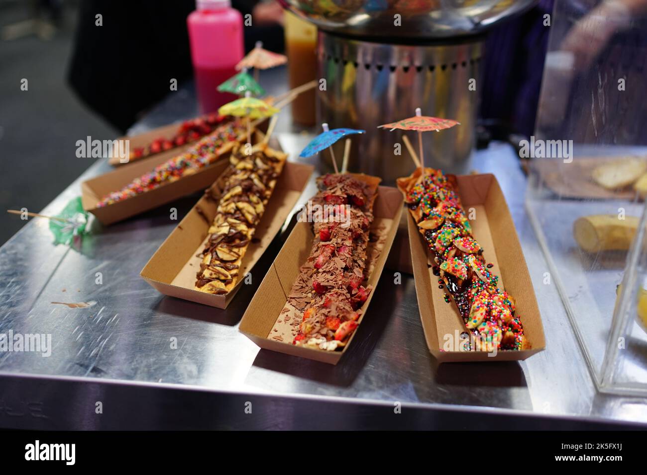 Bastoncini di waffle presso lo showground di Adelaide, South Australia Foto Stock