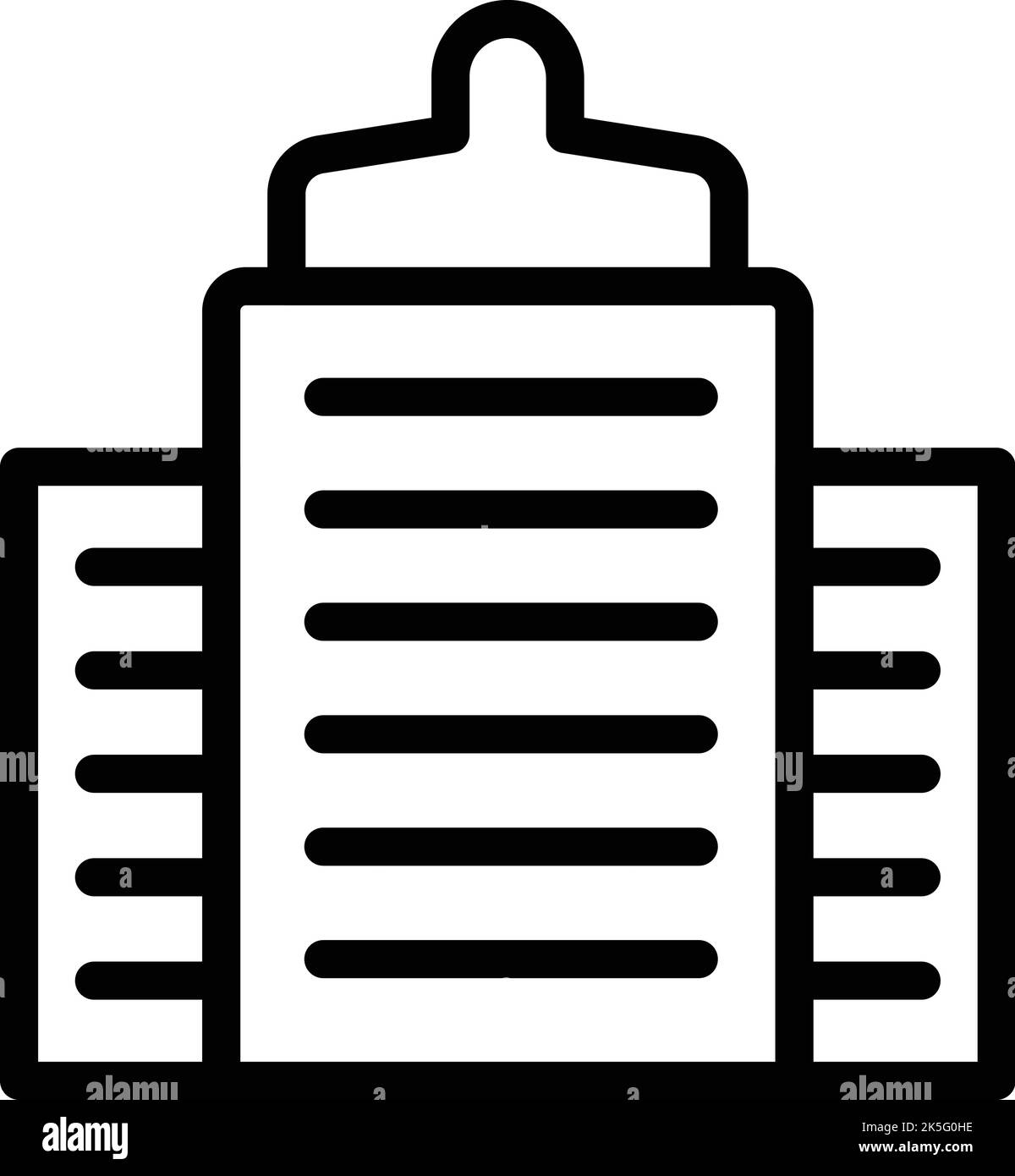 Cracovia icona paesaggio urbano vettoriale contorno. Polonia città. Mappa warshaw Illustrazione Vettoriale