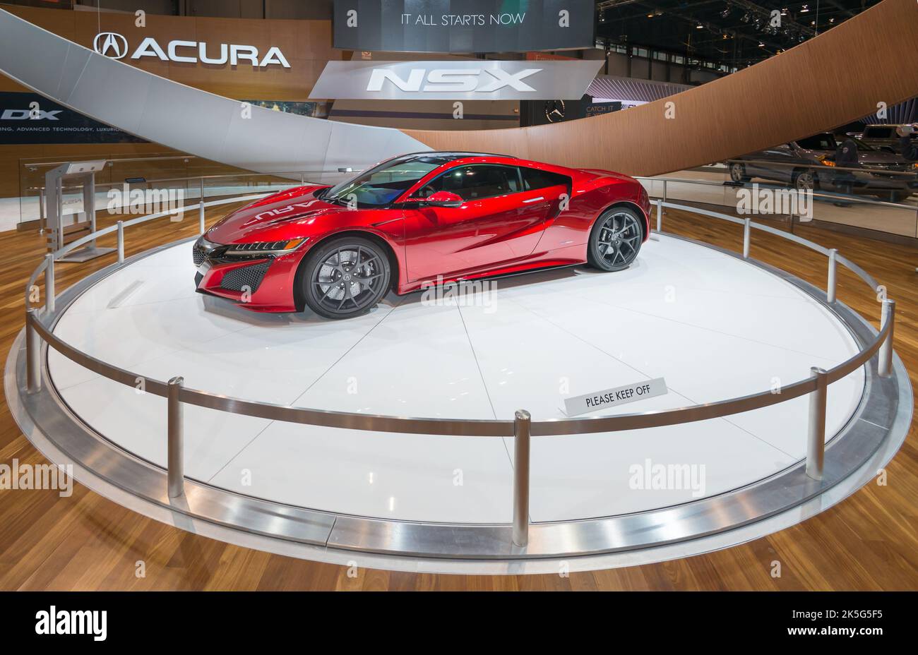 CHICAGO, il/USA - 13 FEBBRAIO 2015: 2016 Acura NSX auto, Chicago Auto Show (CAS). Foto Stock