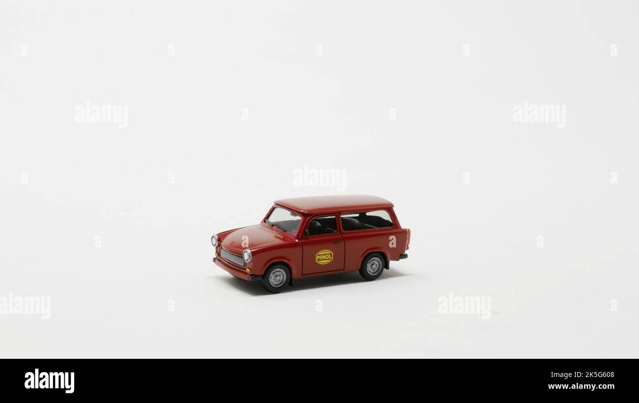 Automodell DDR Trabant P 601 K Universal MINOL, Maßstab 1/87, Limited Edition 5 Stück Foto Stock