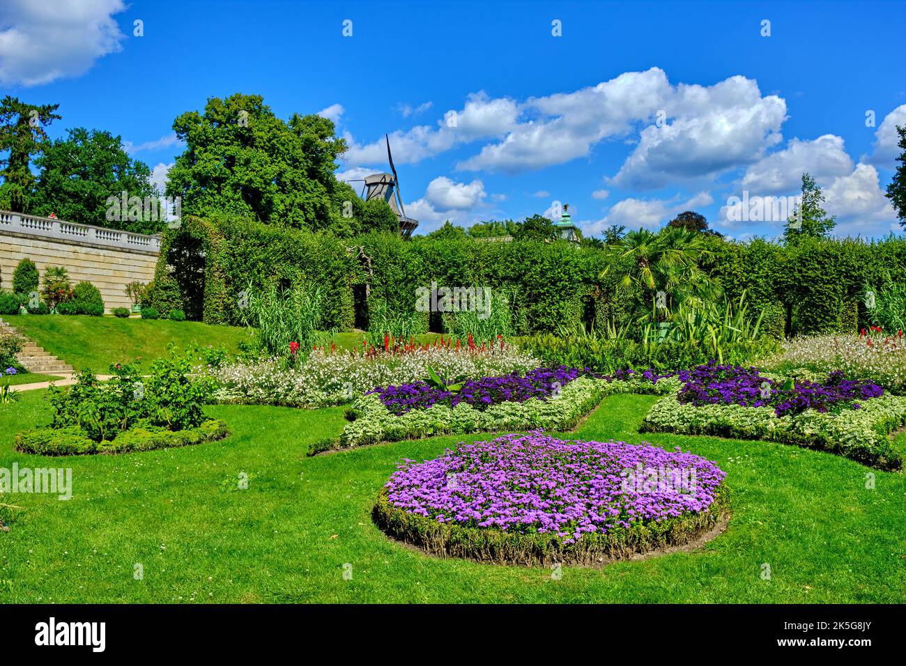 Giardino siciliano nel Parco di Sanssouci, Potsdam, Brandeburgo, Germania. Foto Stock