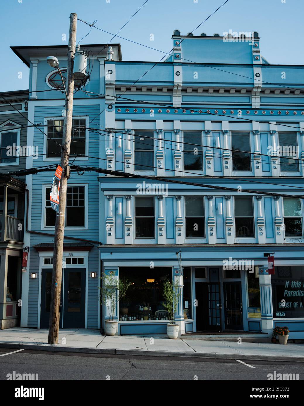 Architettura su Main Street, Millerton, New York Foto Stock