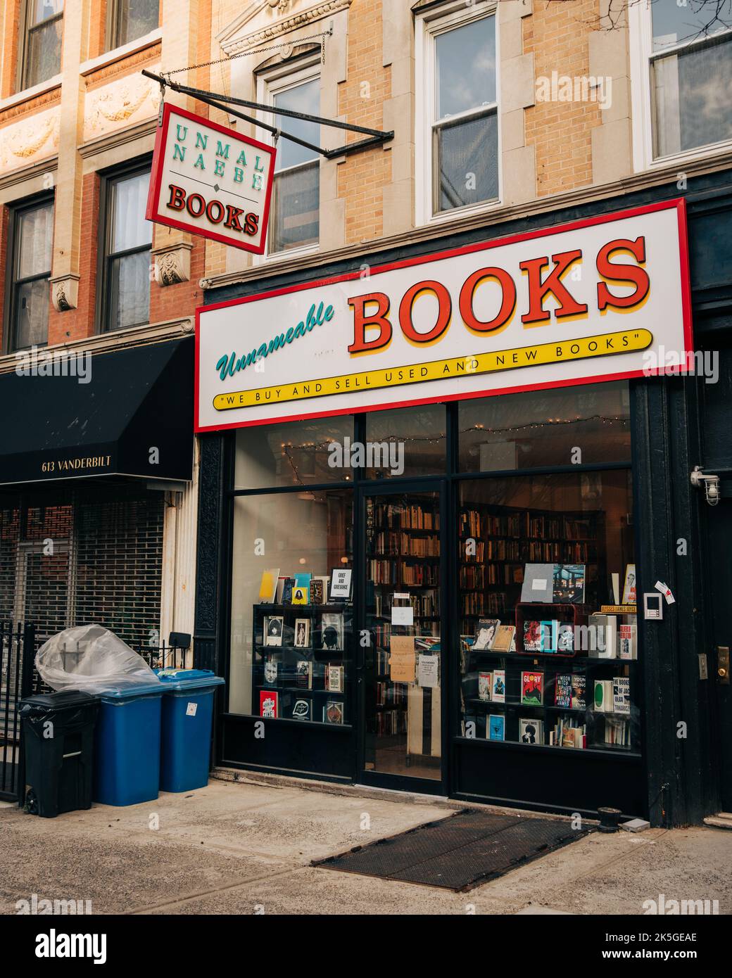 Unnameable Books vintage sign, Brooklyn, New York Foto Stock