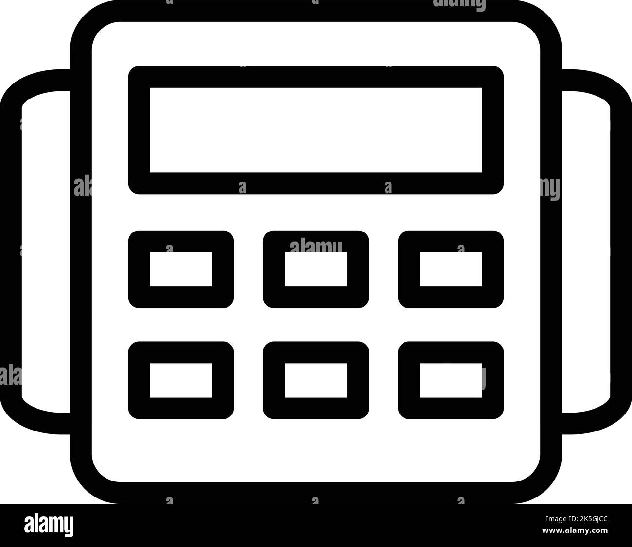 Icona della guardia di polizia vettore di contorno. Scuola di sicurezza. Poliziotto ufficiale Illustrazione Vettoriale