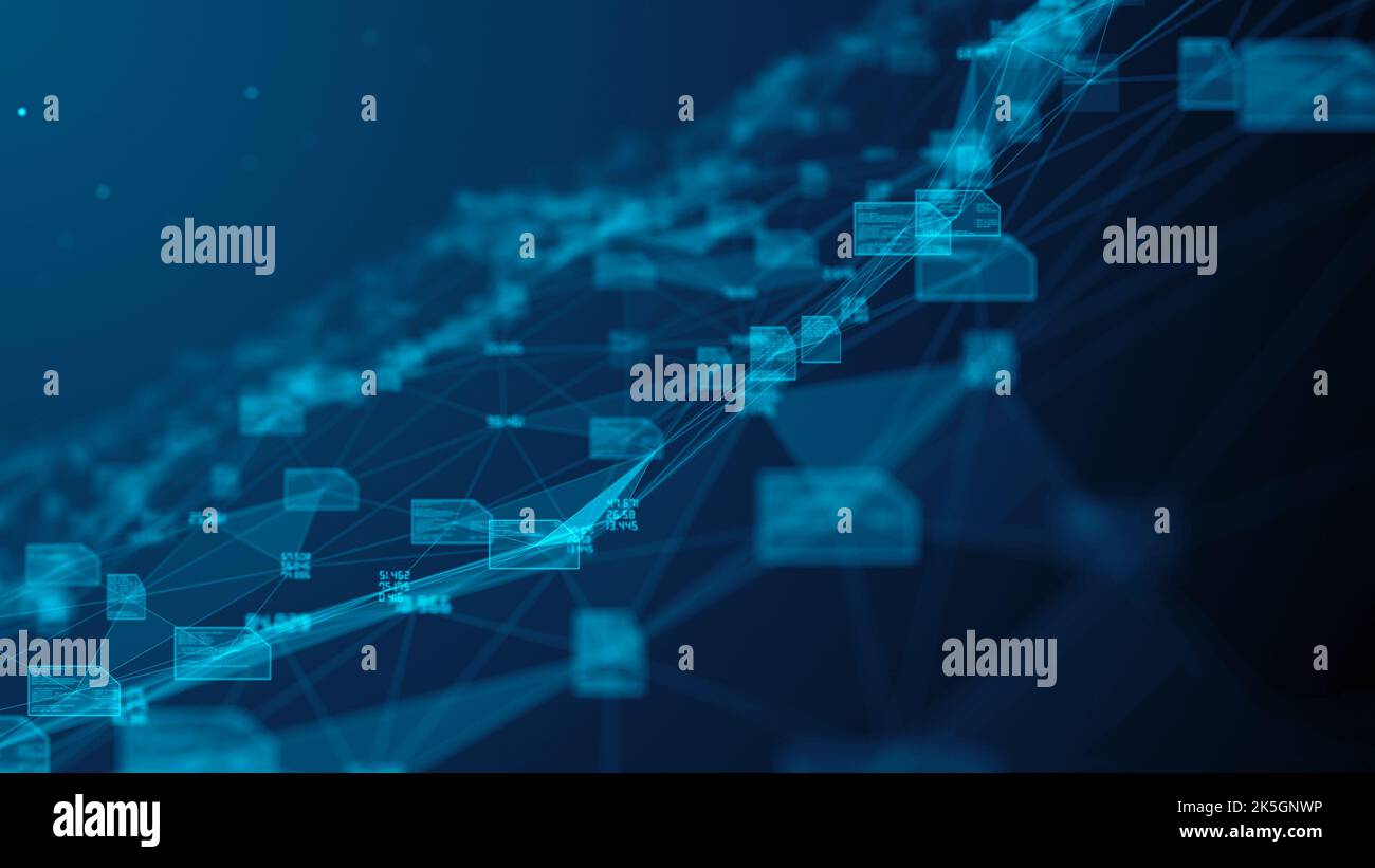 Tecnologia dell'informazione, illustrazione concettuale. Foto Stock