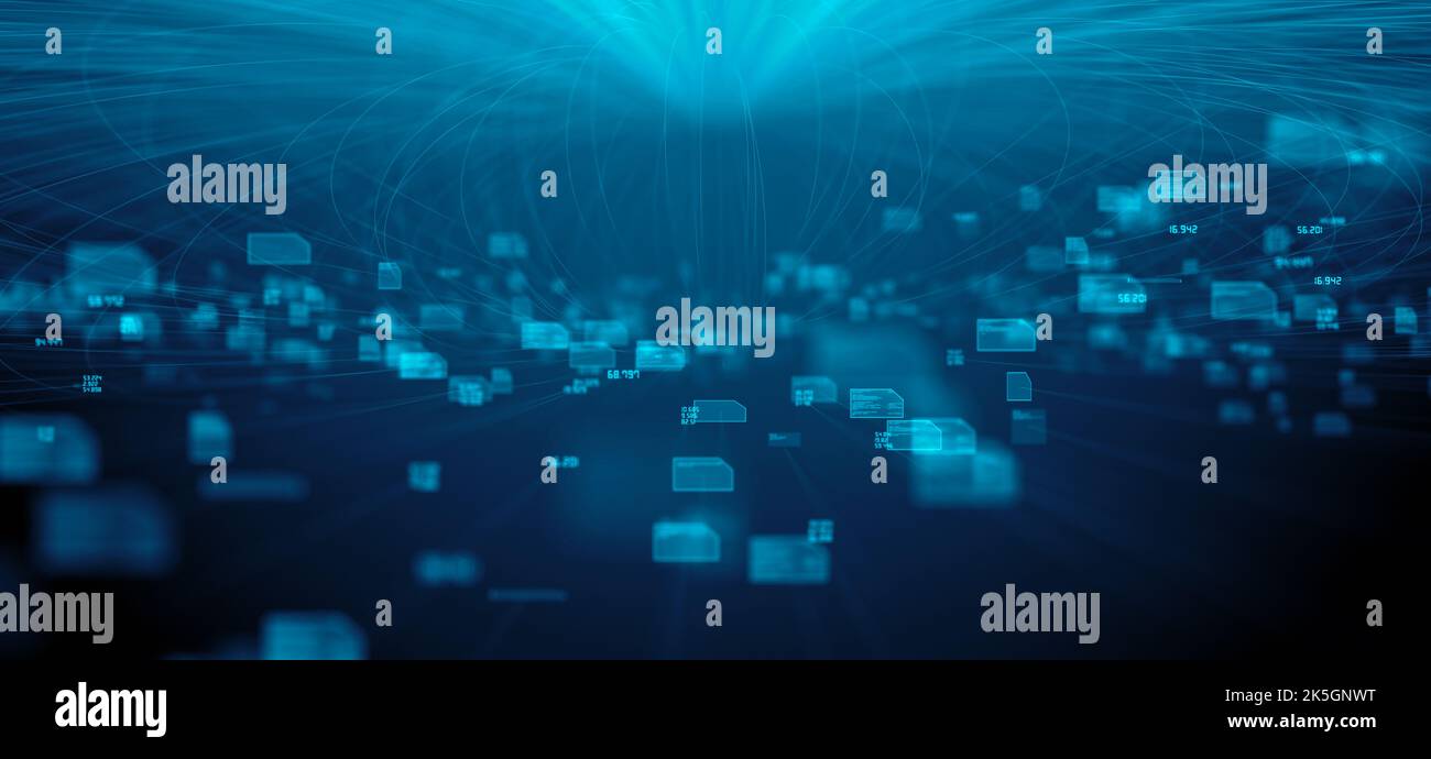 Tecnologia di sicurezza informatica, illustrazione concettuale. Foto Stock